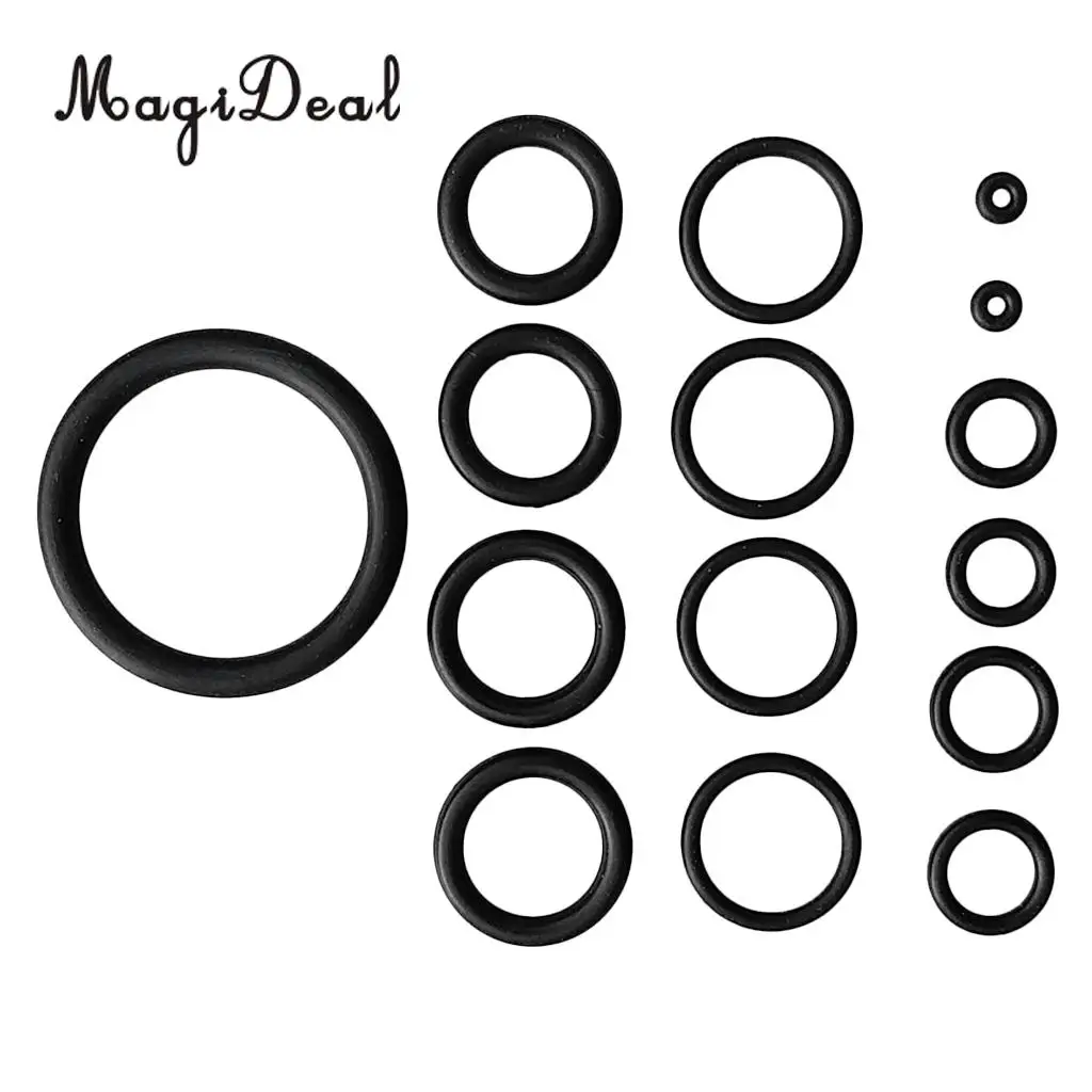MagiDeal 15Pcs Diver BCD Hose Tank O-Ring for Scuba Diving Snorkeling Gear Equipment