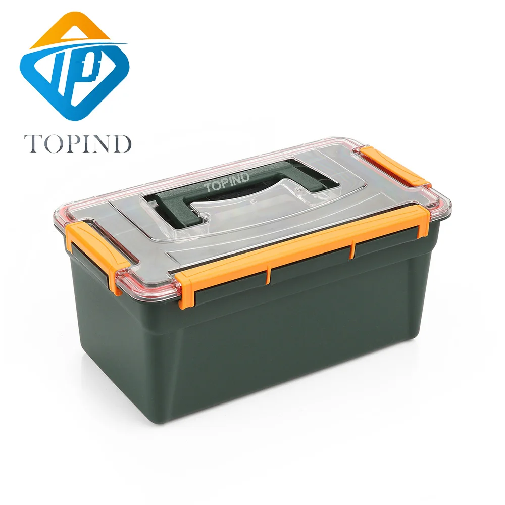 Double waterproof fishing gear storage box