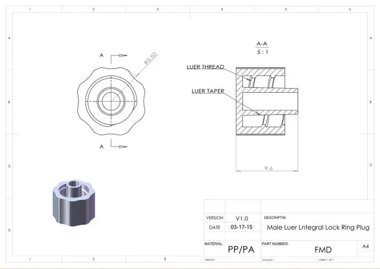 Sortimento luer lock connector (polyprop) luer lock