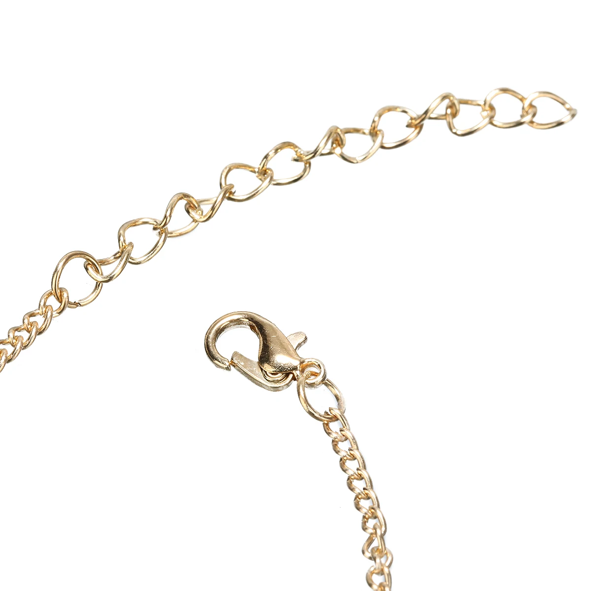 Punk Gold Triangle Chain Bracelet Bangle Jewelry For Women Girl Bohemian Beads Slave Finger Ring Bracelet Pulseiras Shellhard