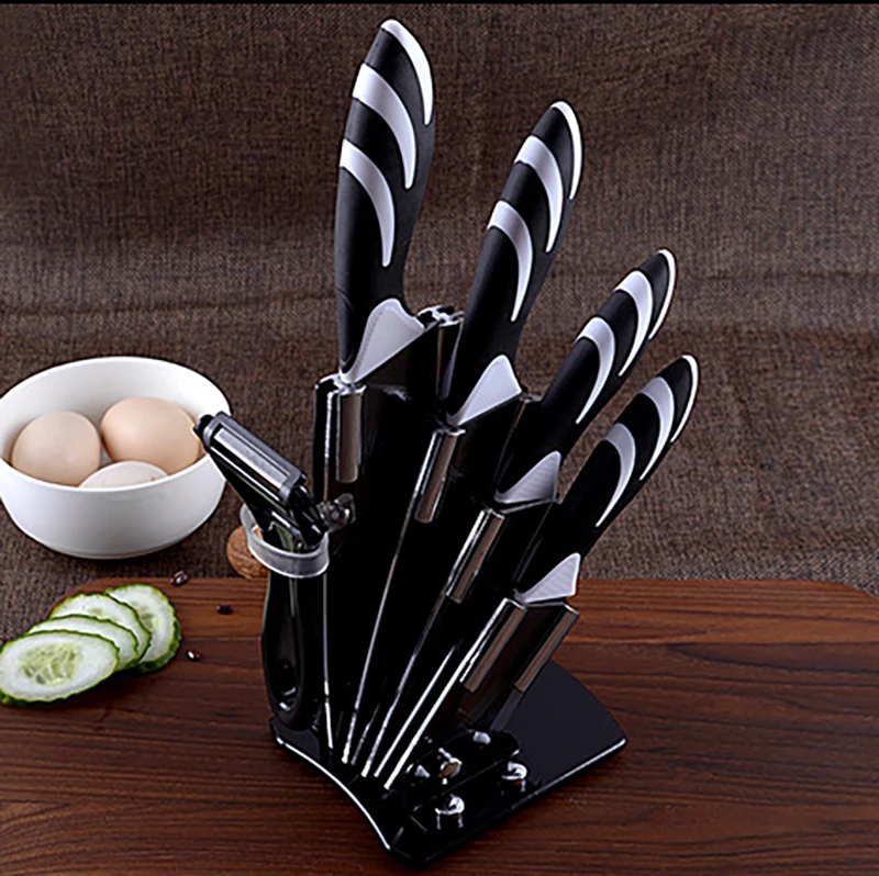 Ceramic Knife + Peeler Holder Zirconia Kitchen Knives Set Chef knives