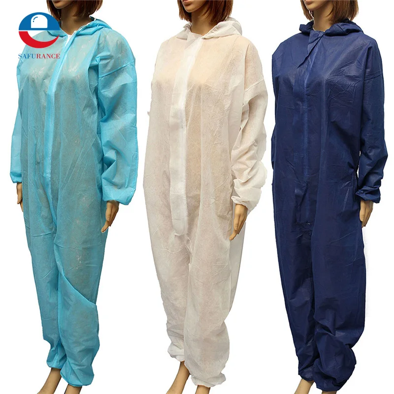 

NEW 3 Colors 4 Sizes Disposable Paper Suit Protective Overall Coveralls Silverline M/L/XL/XXL Free Shipping