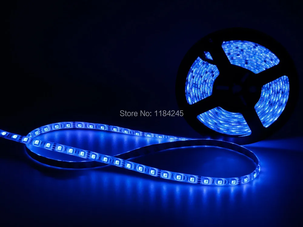 Светодиодные ленты Водонепроницаемый 5050 RGB гибкий свет 5 м 300 SMD 24 клавиши ИК-пульт 12 В 5A Адаптеры питания для потолочный украсить