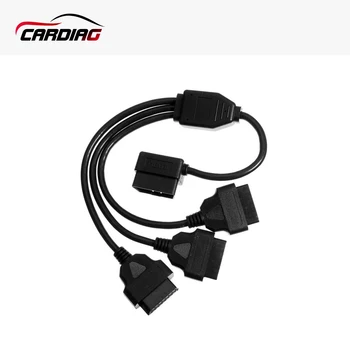 

Hot Selling 50cm OBD2 Cable 1 to 3 Converter Adapter OBD2 splitter Y Cable J1962M to 3-J1962F splitter diagnostic-tool