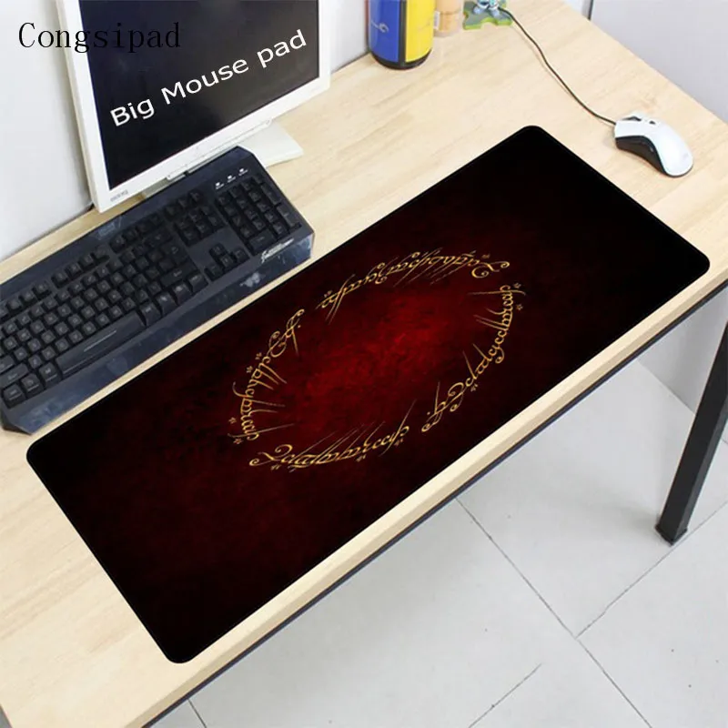 

Congsipad Large Stitched Edge Mousepad The Lord of the Rings Style Non-Slip Rubber Gaming Mouse Pad Gamer Speed Mice Play Mat