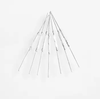 

100 pcs Dry reed pipe REED SWITCH 2X14MM GLASS White Color N/O Low Voltage Current 100% New Original