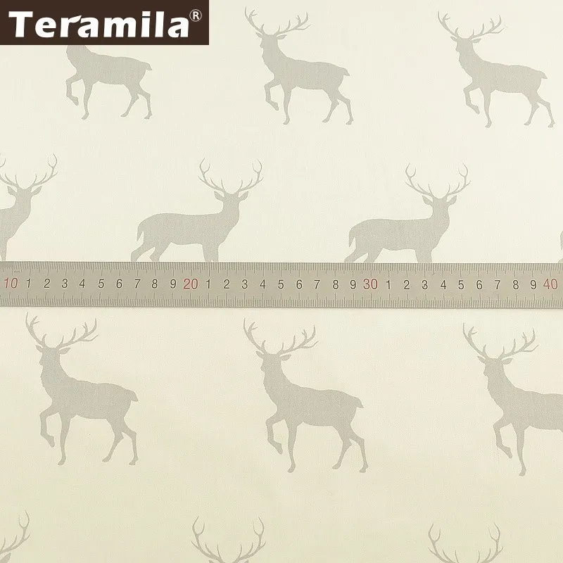 Teramila хлопок ткань счетчики Sika Олень Дизайн Telas Tissus DIY одеяла лоскутное простыня шторы детское платье Домашний текстиль