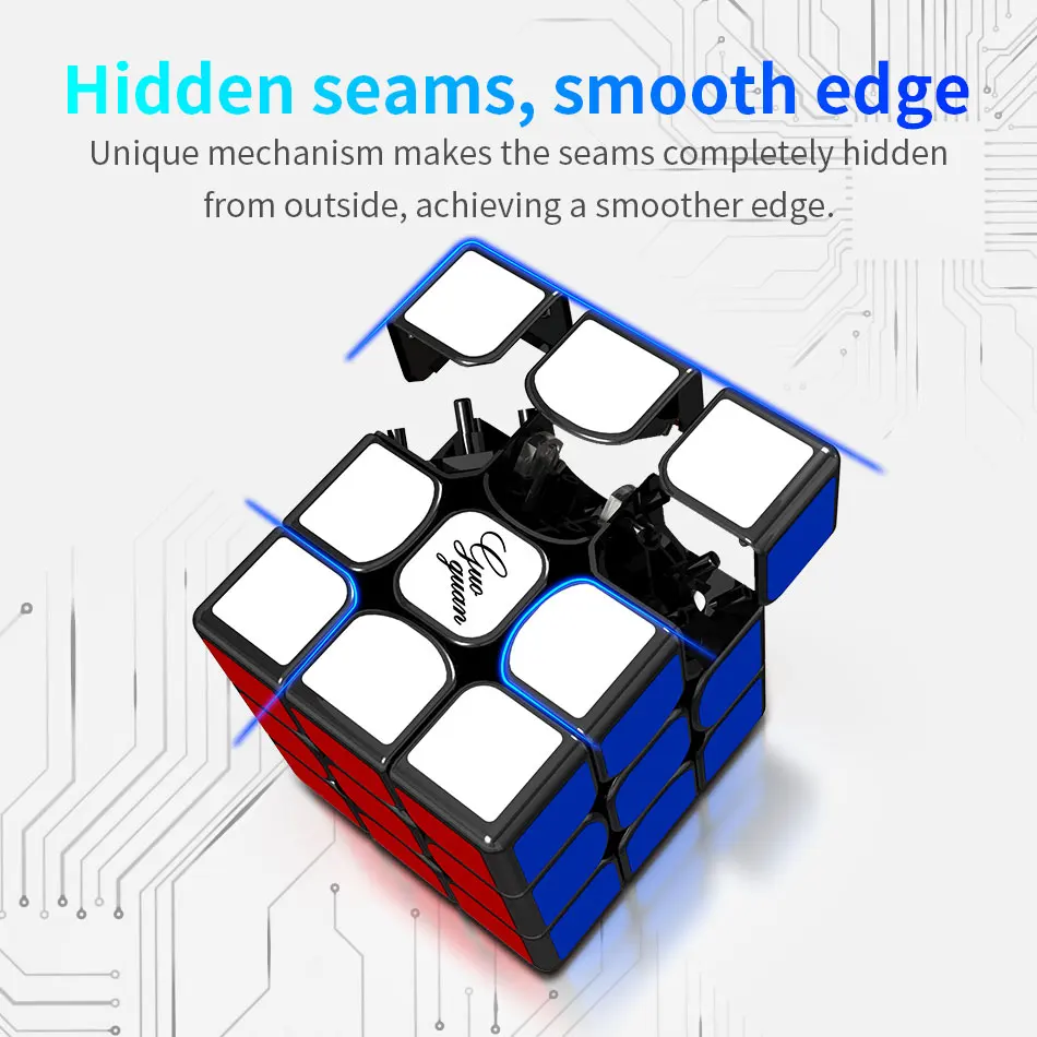 MoYu GuoGuan YueXiao EDM 3x3 YueXiao E Магнитный куб головоломка Профессиональный MoYu 3x3 магниты кубики для превышения скорости