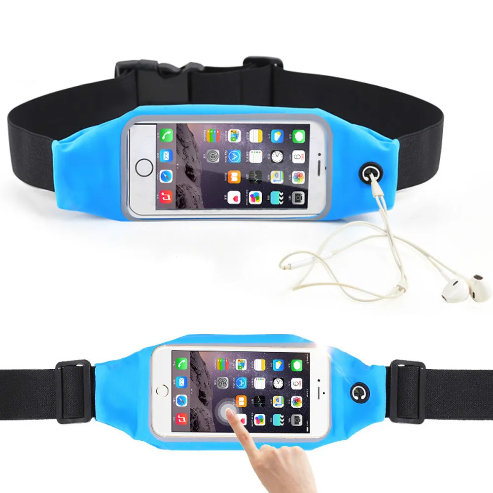 

New Waterproof Sport Gym Waist Bag Phone Case For iPhone 6/6S Plus 4.7 5.5 Running Wallet Card Holder Mobile Phone Pouch