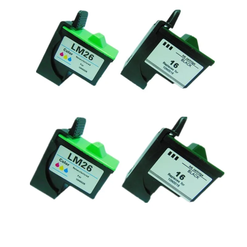2PK-for-Lexmark-16-26-Ink-Cartridge-For-Lexmark-Z13-Z23-Z25-Z600-Z605-X1100-X1150_副本_副本
