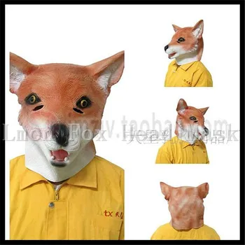 

Free shipping Party Cosplay Five Nights at Freddy' Bear Mask Fox Mask FNAF Animal Latex Mask Cosplay Game Animal Mask in stock