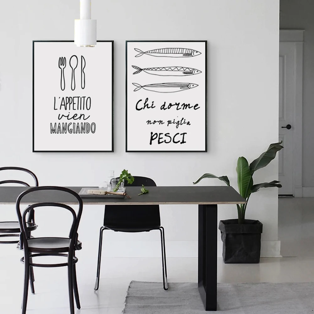 Modern Kitchenware Reviews Online Shopping Modern Kitchenware - Black And White Painting Tableware Kitchenware Food Phrases Poster Image Aart Print Canvas Living Room Kitchen Decoration modern kitchenware reviews online shopping modern kitchenware - black and white painting tableware kitchenware food phrases poster image aart print canvas living room kitchen decoration