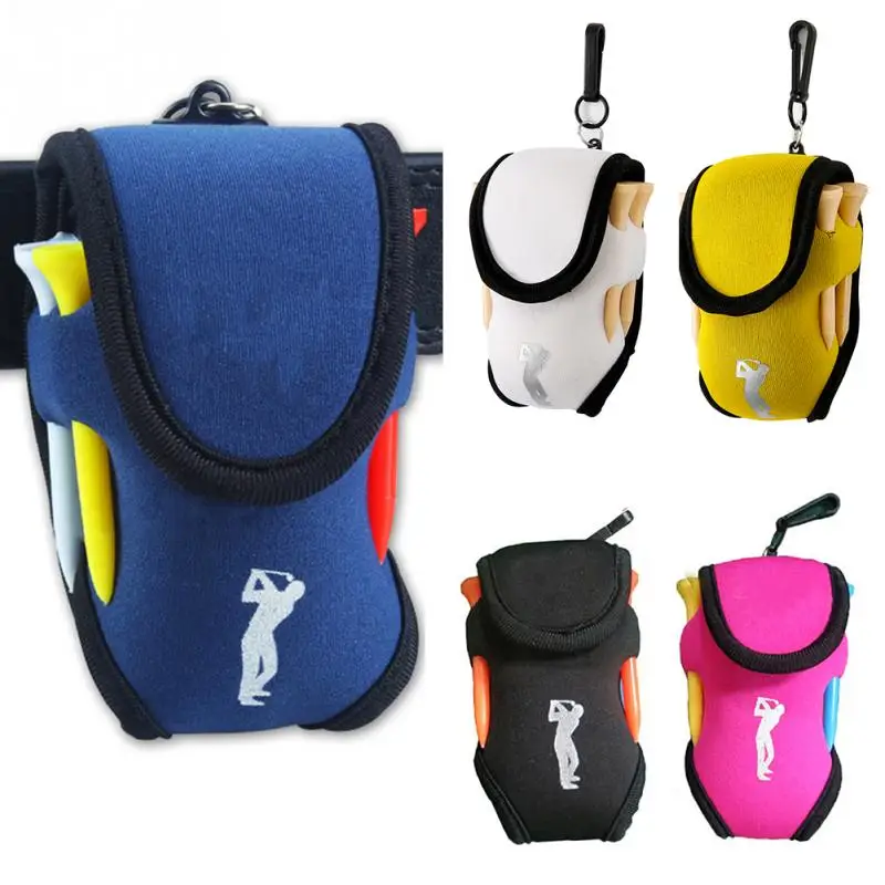 

Mini Golf Bag 4 Tees and 2 Balls Holder Neoprene Portable Mini Waist Bag Outdoor Sports Tool Pack Balls Tees Accessories