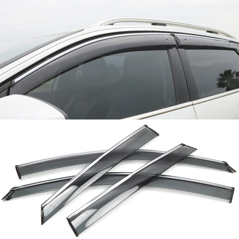 

For Peugeot 3008 3008 GT 2017-2019 Car Styling Window Visor Vent Shade Rain/Sun/Wind Guard Protector 4pcs Auto Accessory