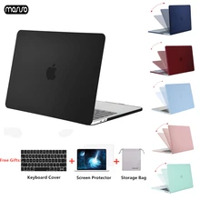 MOSISO матовый чехол для Macbook Air 13 дюймов A1932 Laptop Sleeve для macbook Pro 13 15 Обложка с Touch Bar A1706/A1707/A1990