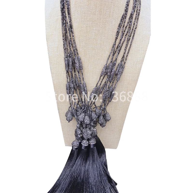 

Luxury temperament with crystal personality style hot style dinner show a long necklace