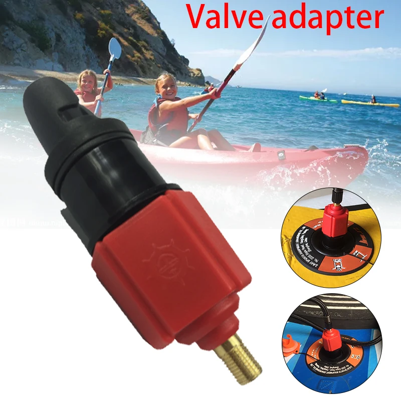 

Multi-conversion head inflatable rowing boat air valve adapter plate standing paddle kayaking surfing accessories