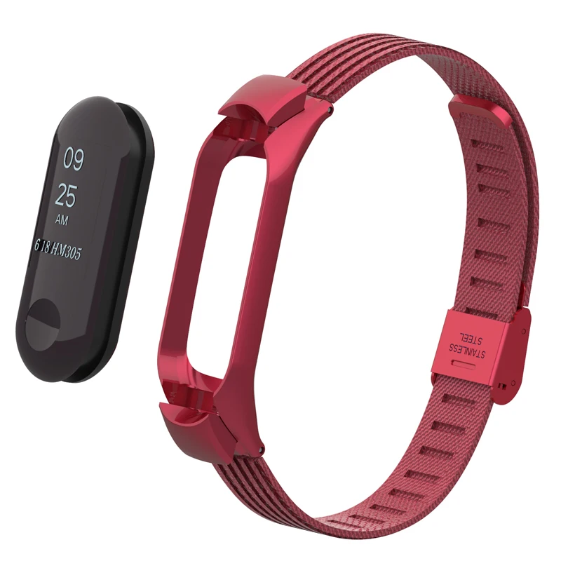 Pulsera Correa Mi Band 3 ремешок металлический фитнес-браслет запястье для Miband Mi 3 Band аксессуары для смарт-браслета спортивные часы ремень