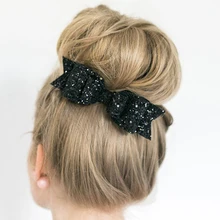 1pcs Fashion Girl Big Glitter Bowknot Hair Clip Hair Bow Barrette Kids Hairpins Hair Clip for Children Hair Accessories glitter bow hair clip