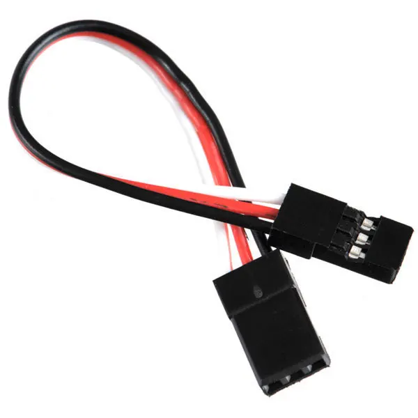 Free shipping 500pcs lot 100mm 22AWG Futaba male to female connection for servo extension cable wire