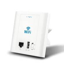 300 Мбит В Стену WI-FI Точки Доступа В Уолл AP для отеля wi-fi Проекта Поддержки PoE VLAN Контроллер Доступа Система Поддержка USB Зарядка