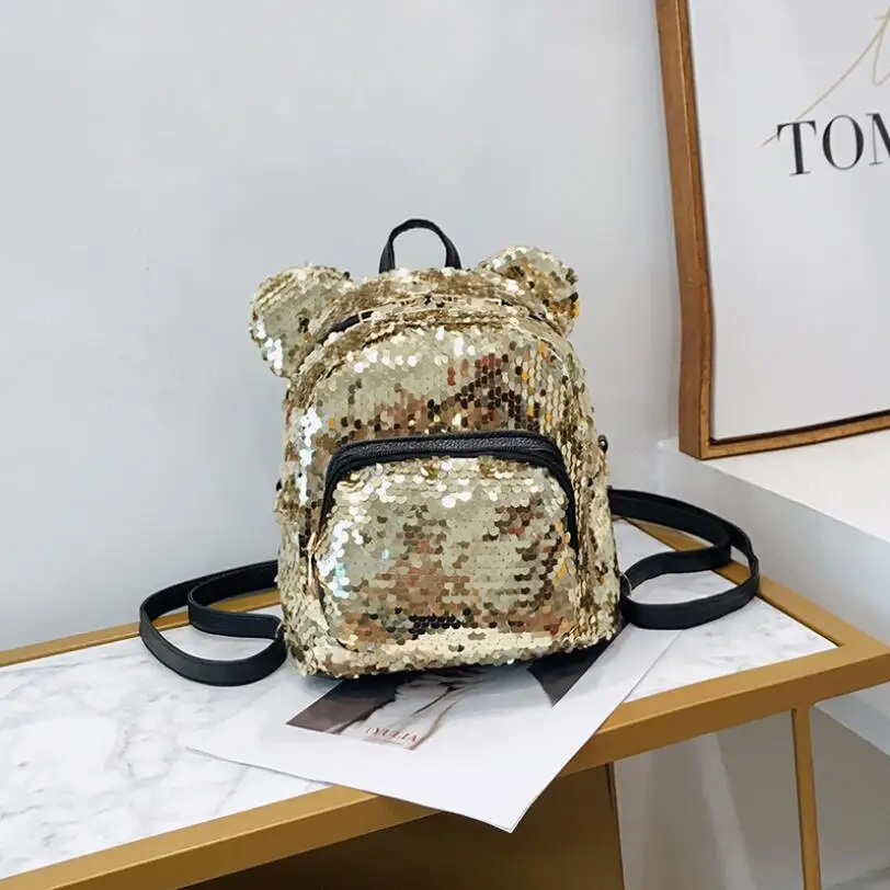 

Mini Bling Sequins Backpack School Bags for Teenage Girls Princess Backpack Bag Rucksack Small Travel Sequins Backpack Mochila