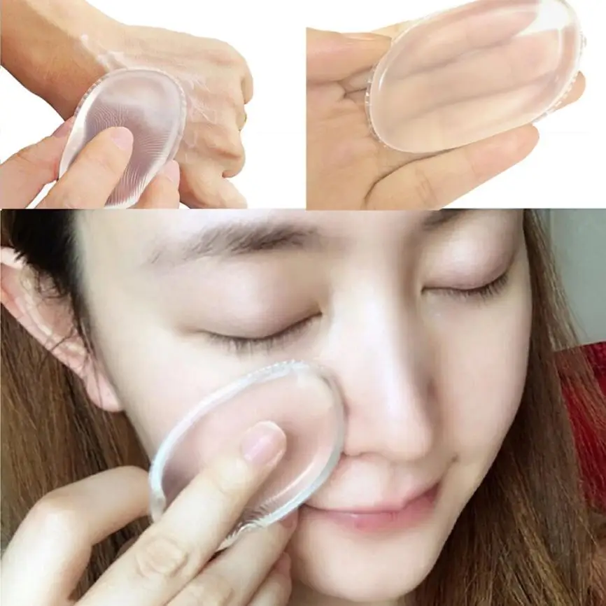 

Newest Blender Silicone Sponge Makeup clean Puff For Liquid Foundation BB Cream Beauty Essential dig111