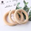 Let's Make Baby Teether 5pc Maple/Beech Wood Rring Food Grade Wooden Teether Baby Products DIY Crafts Teething Toys Baby Product ► Photo 2/6