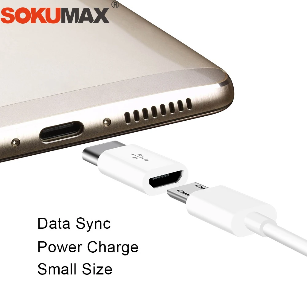 5 шт. микро USB к Type C адаптер синхронизации данных OTG конвертер Быстрая зарядка