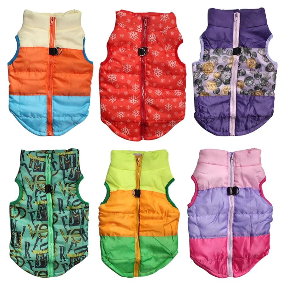 

Warm Dog Clothes Pet Casual Dog Coat Jacket Waterproof Pets Puppy Padded Clothes Puppy Outfit For Yorkie Chihuahua Clothes