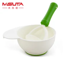 Детская шлифовальная чаша ручной работы, овощной фруктовый сок, DIY шлифовальный инструмент, ручное питание, маркер для младенцев, дополнительная пищевая мельница