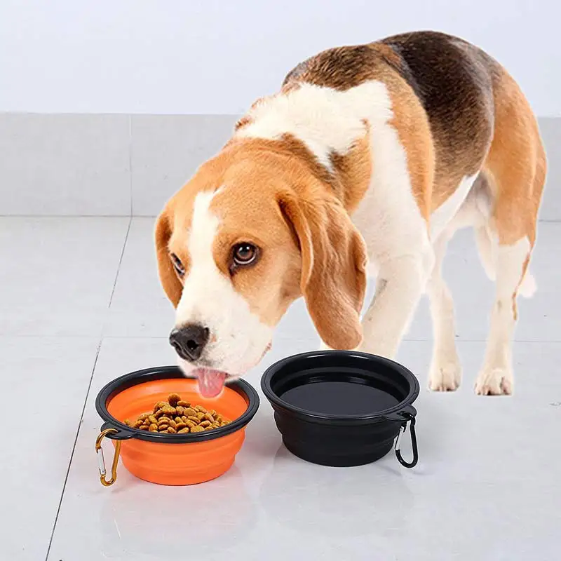 380ml Collapsible Travel Silicone Dog Bowl Outdoor Portable Mini