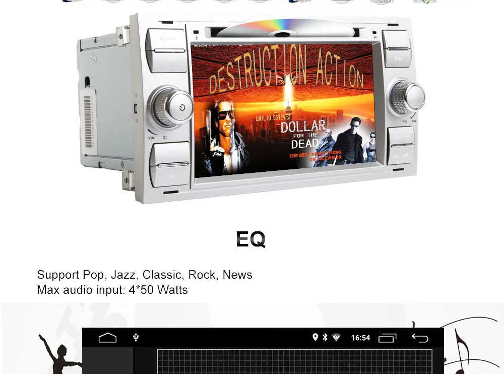 Excellent Car Multimedia Player 2Din Car Radio GPS Android 8.1 32GROM For Ford Focus 2 Mondeo 4 C-Max S-Max Ford Fiesta Kuga Fusion Galaxy 15