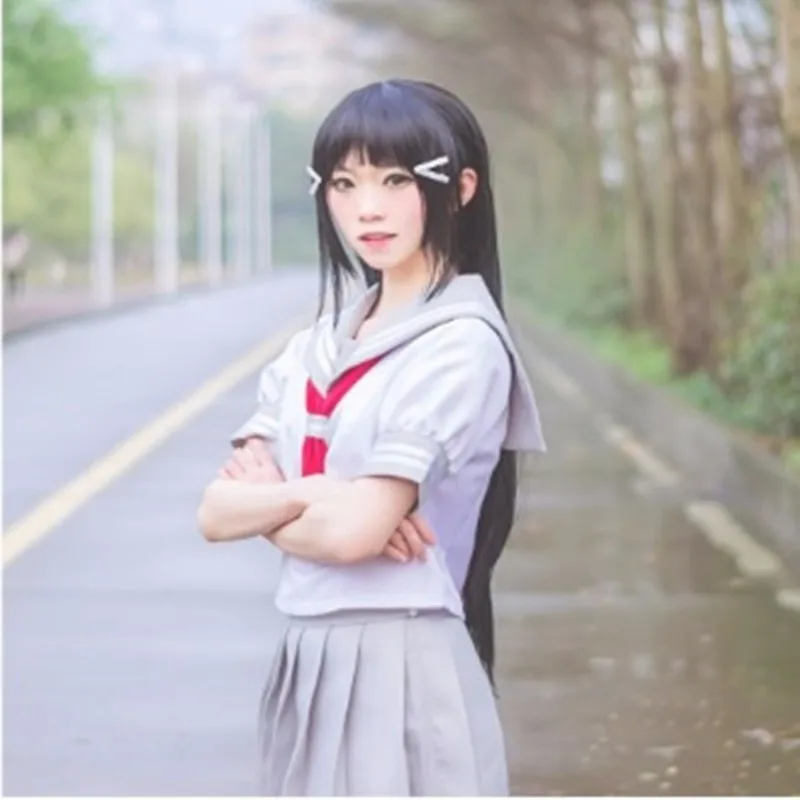 Японского аниме любовь жить солнце косплэй костюм таками Чика обувь для девочек Сейлор униформа LoveLive Aqours школьная форма Хэллоуин - Цвет: Gray