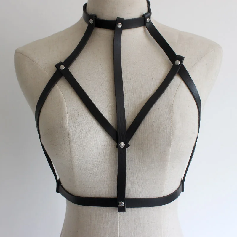 Женское нижнее белье Goth эластичное для бондажа из кожи|belts for women|harness beltbelt belt |