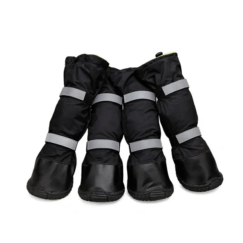 

Pet Dog Rain Shoes Waterproof Non-Slip Winter Warm Snow Boots Rubber Sole Reflective Safety Sneaker Outdoor for Medium Large Dog