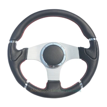

Universal Flat Leather Car Steering Wheel