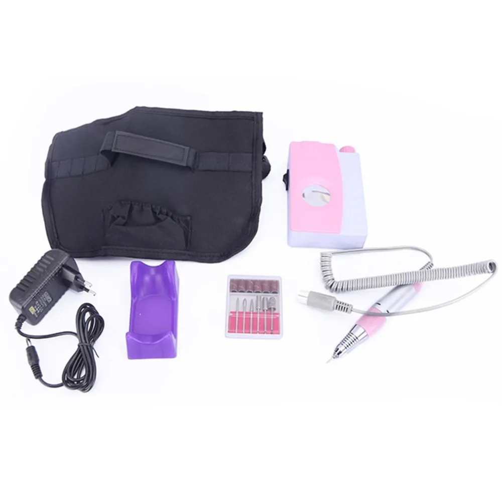 

20W 25000RPM Portable Electric Nail Drill Machine Rechargeable Cordless Nail Grinder Manicure Pedicure Kit Nail Equipment