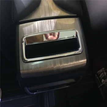 

WELKINRY car auto cover styling For Nissan Murano 2015 2016 2017 ABS chrome rear tail seat armrest storage box container trim