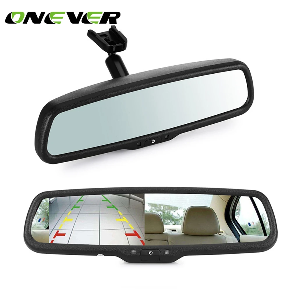 

4.3"TFT LCD Rear View Car Mirror Car Rearview Back Up Mirror Monitor Screen Support Parking Monitor for Rear View License Plate