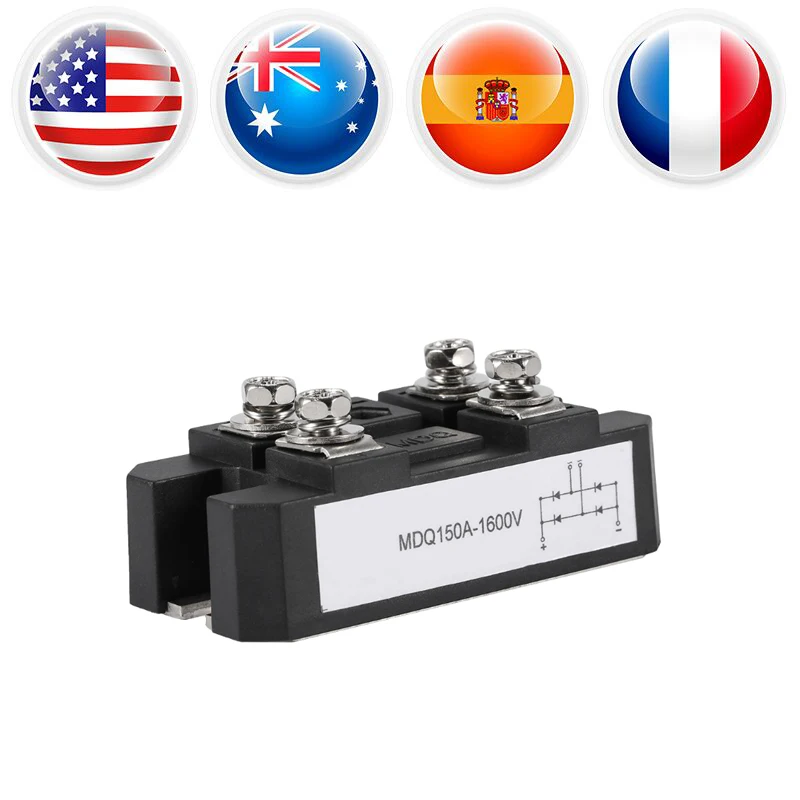 

1Pcs Single-Phase Diode Bridge Rectifier 150A Amp High Power Bridge Module 1600V Best Offer Local Fast Shipping