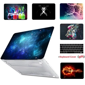 

Oil Series Colors Painting Laptop Case Shell+keyboard Cover For Macbook Air 11 13 Pro Retina 12 13 15 Touch Bar & Touch ID A1466