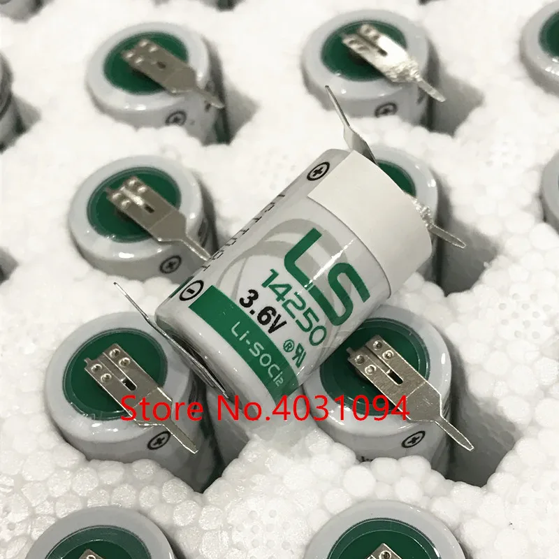 

20PCS Original New LS 14250 LS14250 1/2 AA 1/2AA 3.6V 1250mAh PLC Lithium Battery With Pins wholesale