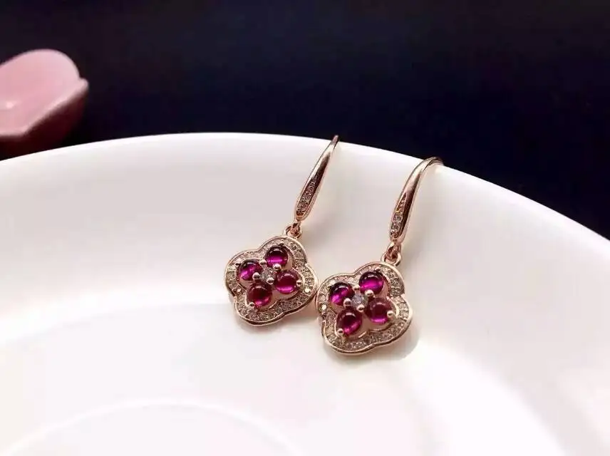 natural red garnet stone drop earrings 925 silver Natural gemstone drop earring women personality drop Earrings for wedding natural red garnet stone drop earrings 925 silver Natural gemstone drop earring women personality drop Earrings for wedding