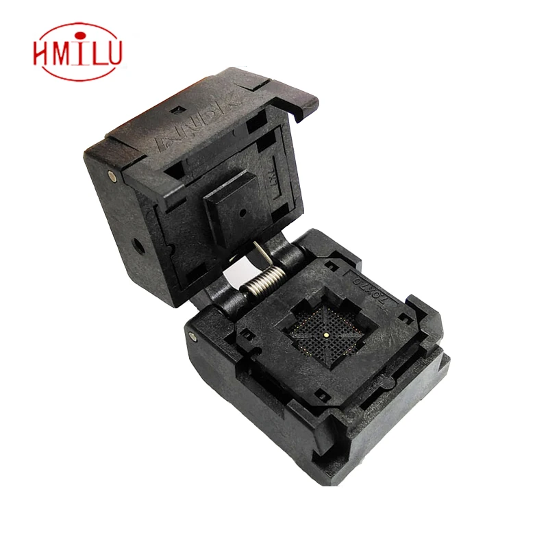 

QFN44 MLF44 WLCSP44 Burn in Socket Pin Pitch 0.5mm IC Body Size 7x7mm IC550-0444-010-G Clamshell Flash Test Socket Adapter