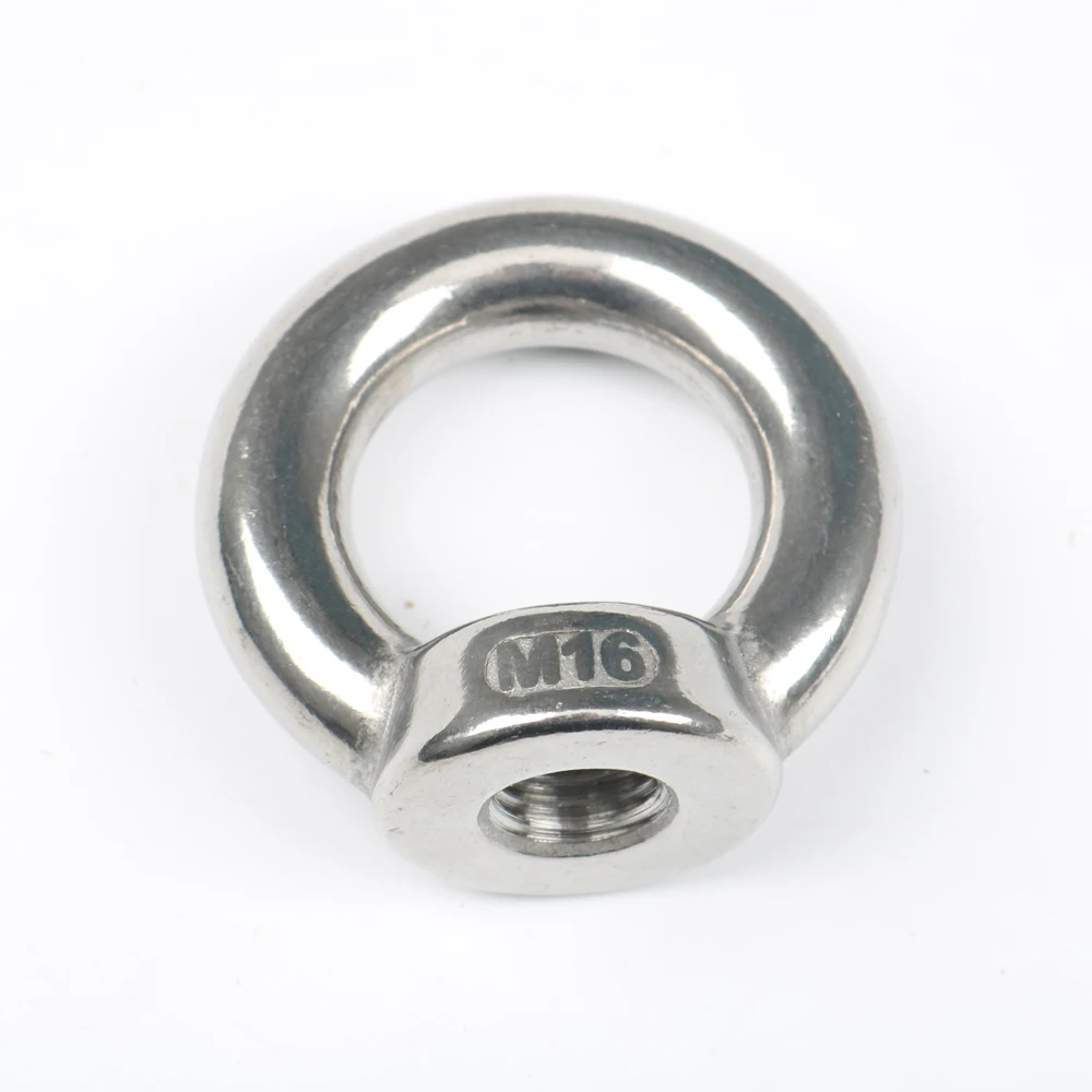 

HCSSZP 5 Pieces 316 Stainless steel M16 Lifting Eye Nuts Ring Eyebolt Ring Nut Free Shipping