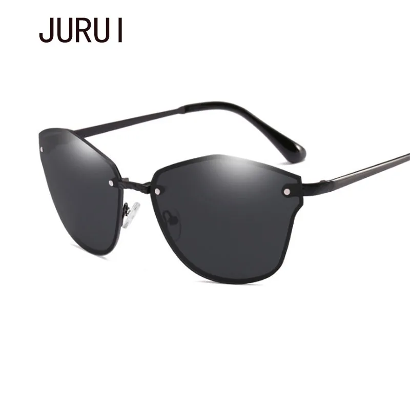 Jurui 2018 Новый Негабаритных кошачий глаз Солнцезащитные очки для женщин Для Мода