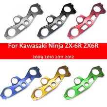 For Kawasaki Ninja ZX-6R ZX6R 2009 2010 2011 2012 Motorcycle CNC Aluminum Front Fork Lowering Triple Tree Upper Top Clamp Yoke For Kawasaki Ninja ZX-6R ZX6R 2009 2010 2011 2012 Motorcycle CNC Aluminum Front Fork Lowering Triple Tree Upper Top Clamp Yoke