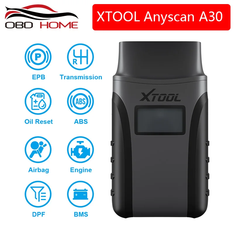 Лучший XTOOL Anyscan A30 все системы автомобильный детектор OBDII код считыватель сканер для EPB сброса масла OBD2 Диагностический Инструмент Бесплатное обновление