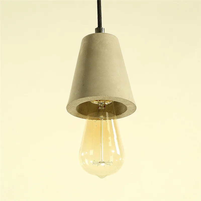 

HUANJUNSHI Vintage Pendant Light American Country Style E27 Socket Cement Lamp Holder Indoor Decoration Hanging Light